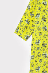 Plum Premium Khaddar Printed Yellow Colour 2 pc suit For Girls.