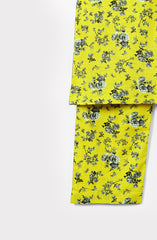 Plum Premium Khaddar Printed Yellow Colour 2 pc suit For Girls.