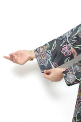 Plum Doriya Lawn Printed Pink Sky Blue Green Flowers On 2 Pc stitched suit for Girls.