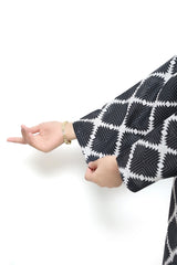 Plum Digital Lawn Black Colour Printed White Patterns On 2 Pc stitched suit for Girls