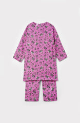 Plum Premium Khaddar Printed Pink Colour  2 pc suit For Girls.