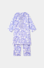 Plum Premium Lawn Purple Printed Embroidered Purple 2 pc suit For Girls.