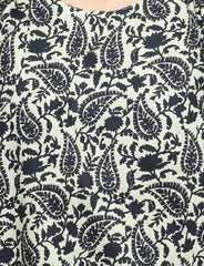 Plum Digital Lawn Light Green Color Printed Black Patterns On 2 Pc stitched suit for Girls
